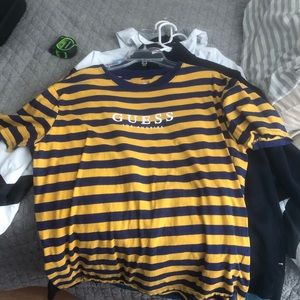 GUESS Blue and Gold T-shirt